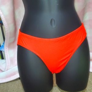Bright orange bikini bottoms
